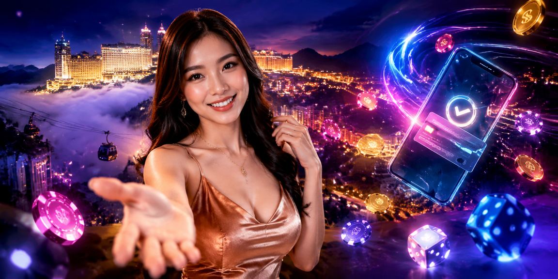 Suasana hiburan kasino di Genting Highlands Malaysia yang meriah, menggambarkan pengalaman agen69
