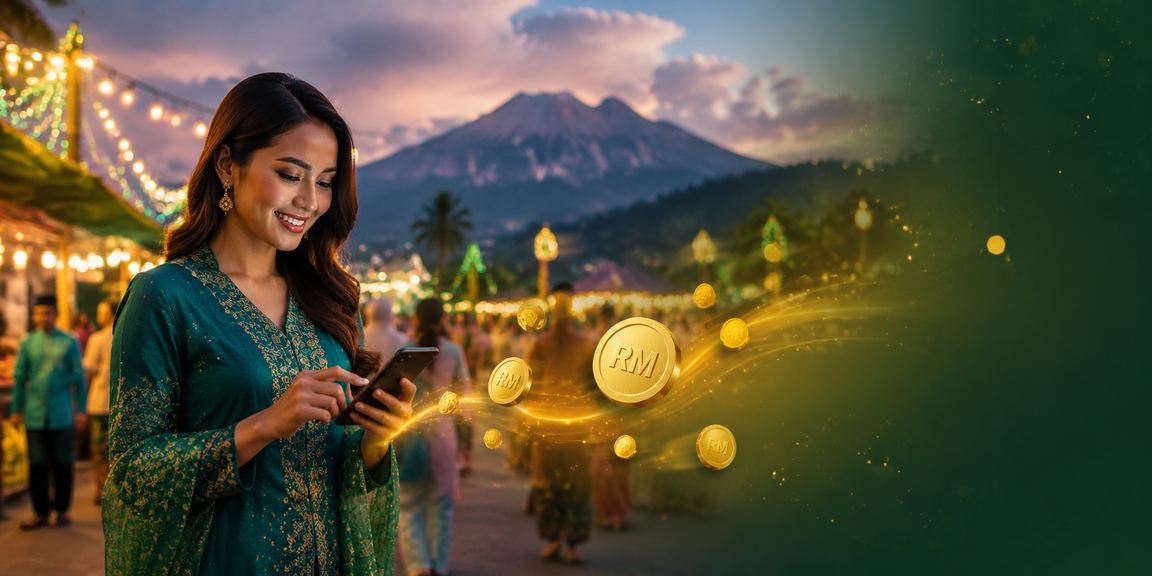 Suasana perayaan deposit Hari Raya dengan semangat Malaysia di Sabah
